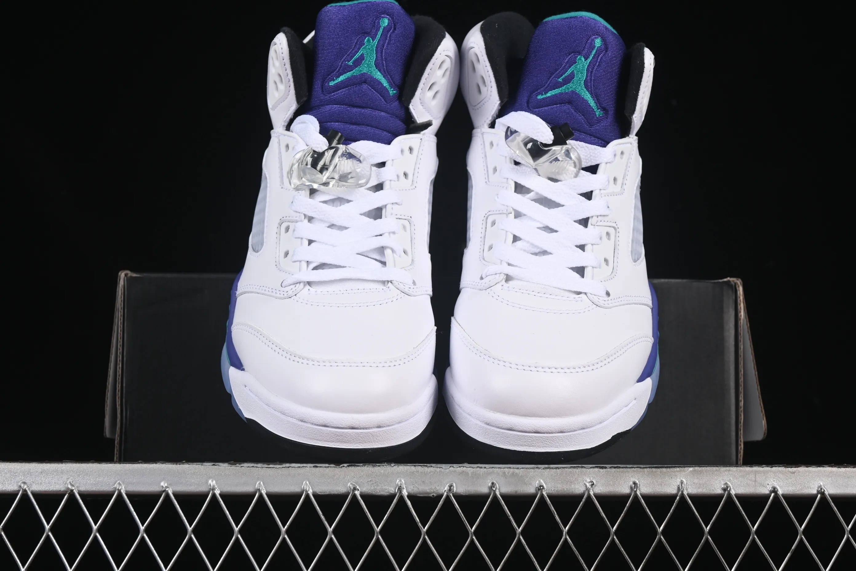 All categories Air Jordan Jordan series basketball shoes Air Jordan 5 L version Air Jordan 5 OG "Grape" AJ5 Joe 5 white grape first layer basketball shoes HQ7978-100